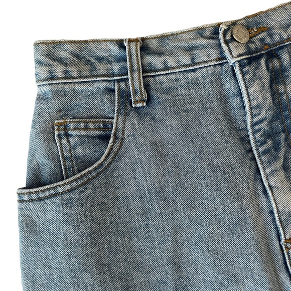 VINTAGE GUESS JEANS GEORGES MARCIANO DENIM JEAN SKIRT SIZE 31 USA - Picture 7 of 9